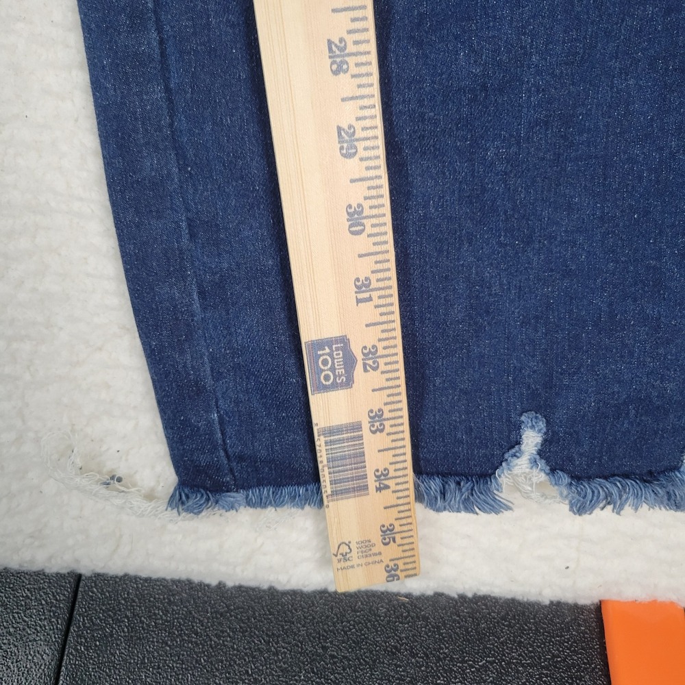 Lovervet Vervet Jean‎ Women 36x36(Actual 36x34Dark Indigo Wide Leg Tummy Control - Picture 3 of 16